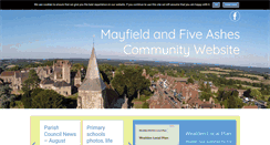 Desktop Screenshot of mayfieldfiveashes.org.uk