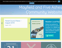 Tablet Screenshot of mayfieldfiveashes.org.uk